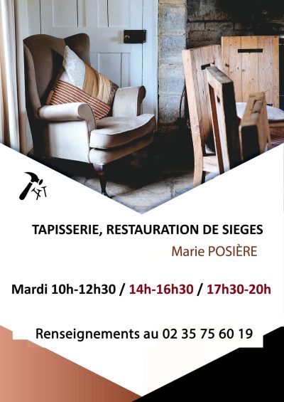 Nouveau créneau Tapisserie, restauration de sièges